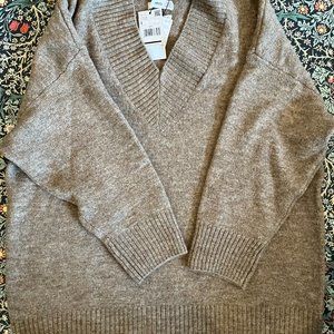 Mango Wool Blend Oversized Sweater - NWT